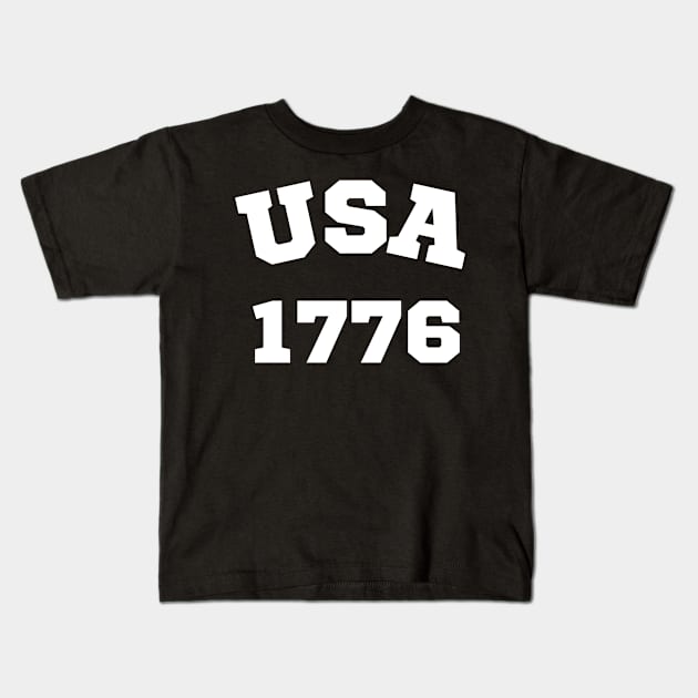 USA 1776 Kids T-Shirt by Teeeshirt